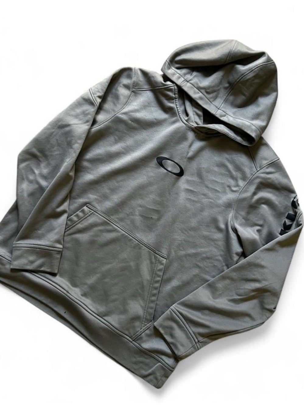 Oakley Men's Gray Hooded Performance Pullover